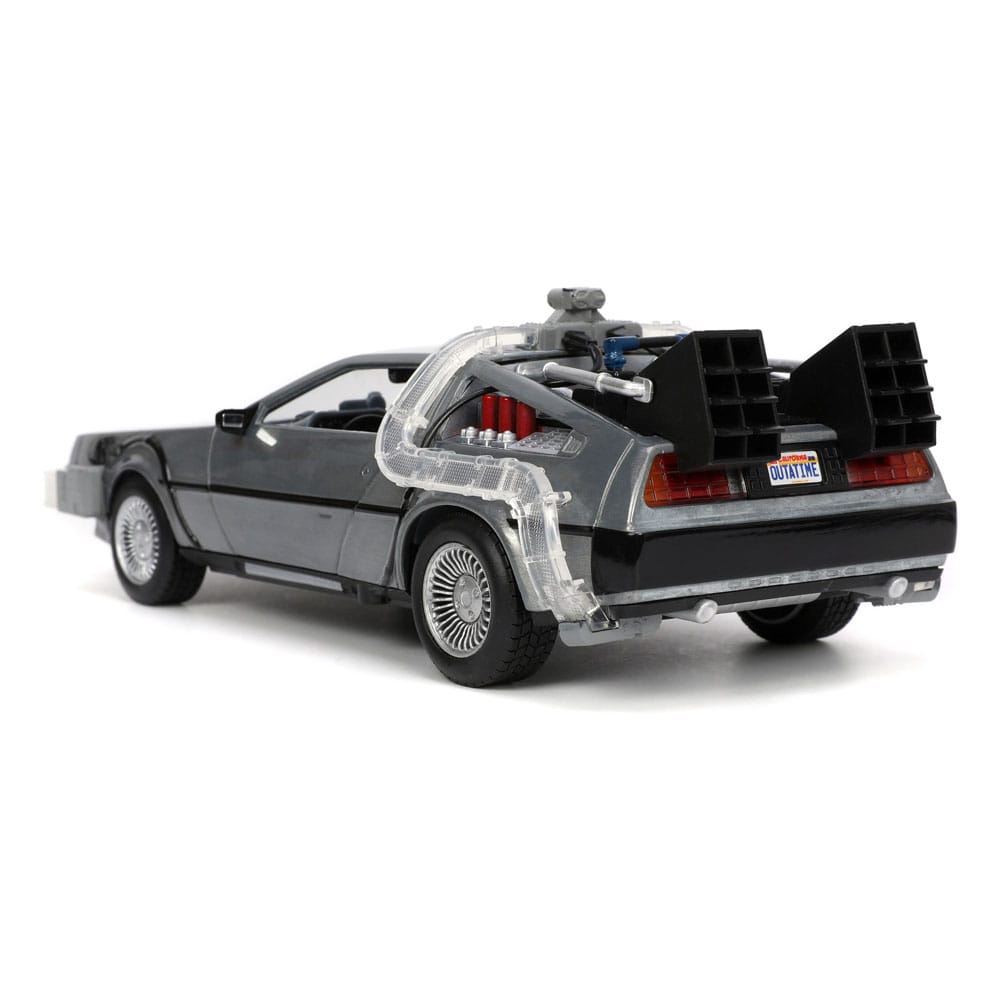 Tilbage til fremtiden II Hollywood Rides Diecast Model 1/24 DeLorean Time Machine