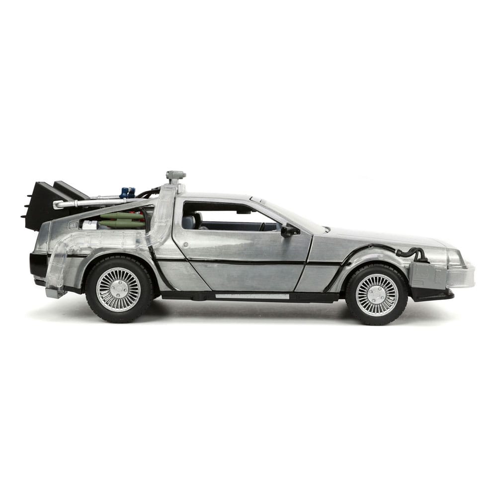 Tilbage til fremtiden II Hollywood Rides Diecast Model 1/24 DeLorean Time Machine