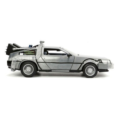 Tilbage til fremtiden II Hollywood Rides Diecast Model 1/24 DeLorean Time Machine