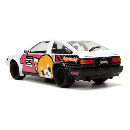 Aggretsuko Diecast Model 1/24 1986 Toyota Trueno AE86