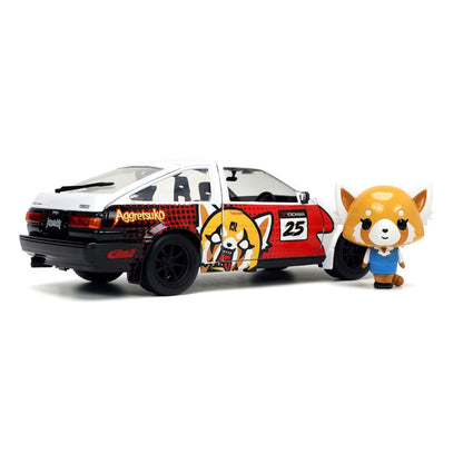 Aggretsuko Diecast Modell 1/24 1986 Toyota Trueno AE86