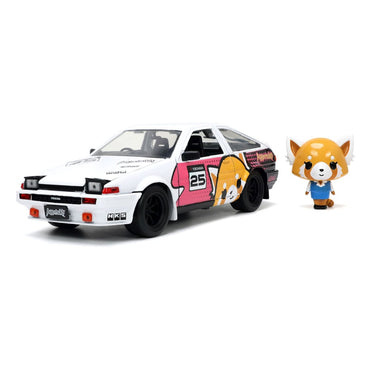 Aggretsuko Diecast Model 1/24 1986 Toyota Trueno AE86