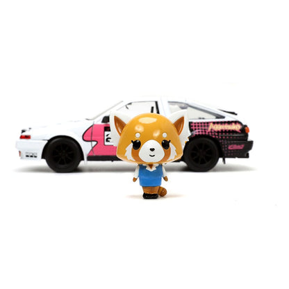 Aggretsuko Diecast Modell 1/24 1986 Toyota Trueno AE86