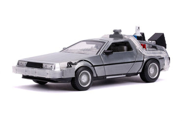 Tillbaka till Future II Hollywood Rides Diecast Model 1/24 Delorean Time Machine