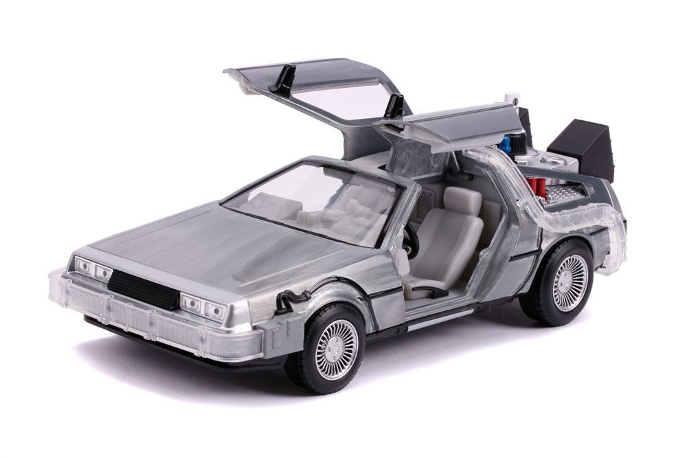 Tillbaka till Future II Hollywood Rides Diecast Model 1/24 Delorean Time Machine