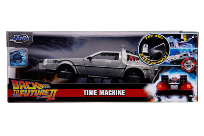 Tillbaka till Future II Hollywood Rides Diecast Model 1/24 Delorean Time Machine