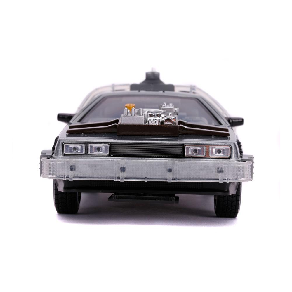 Volver al futuro III Hollywood Rides Diecast Modelo 1/24 Máquina de tiempo de Delorean