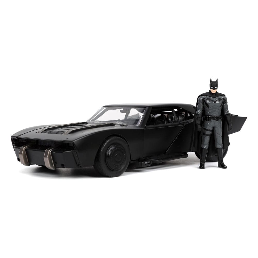 Batman 2022 Hollywood Rides Dascast Modell 1/24 2022 Batmobil mit Figur