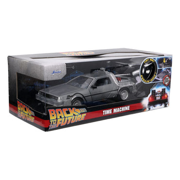 Tillbaka till framtiden Hollywood åker Diecast Model 1/24 Tillbaka till den framtida 1 Time Machine