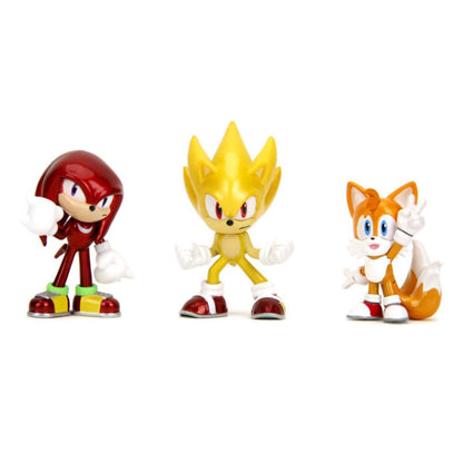 Sonic the Hedgehog Nano Metalfigs Döküm Mini Figürler 3'lü Paket 5 cm
