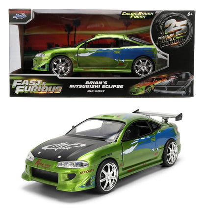Vehículo Diecast Fast & Furious 1:24 Aniversario Mitsubishi 19 cm
