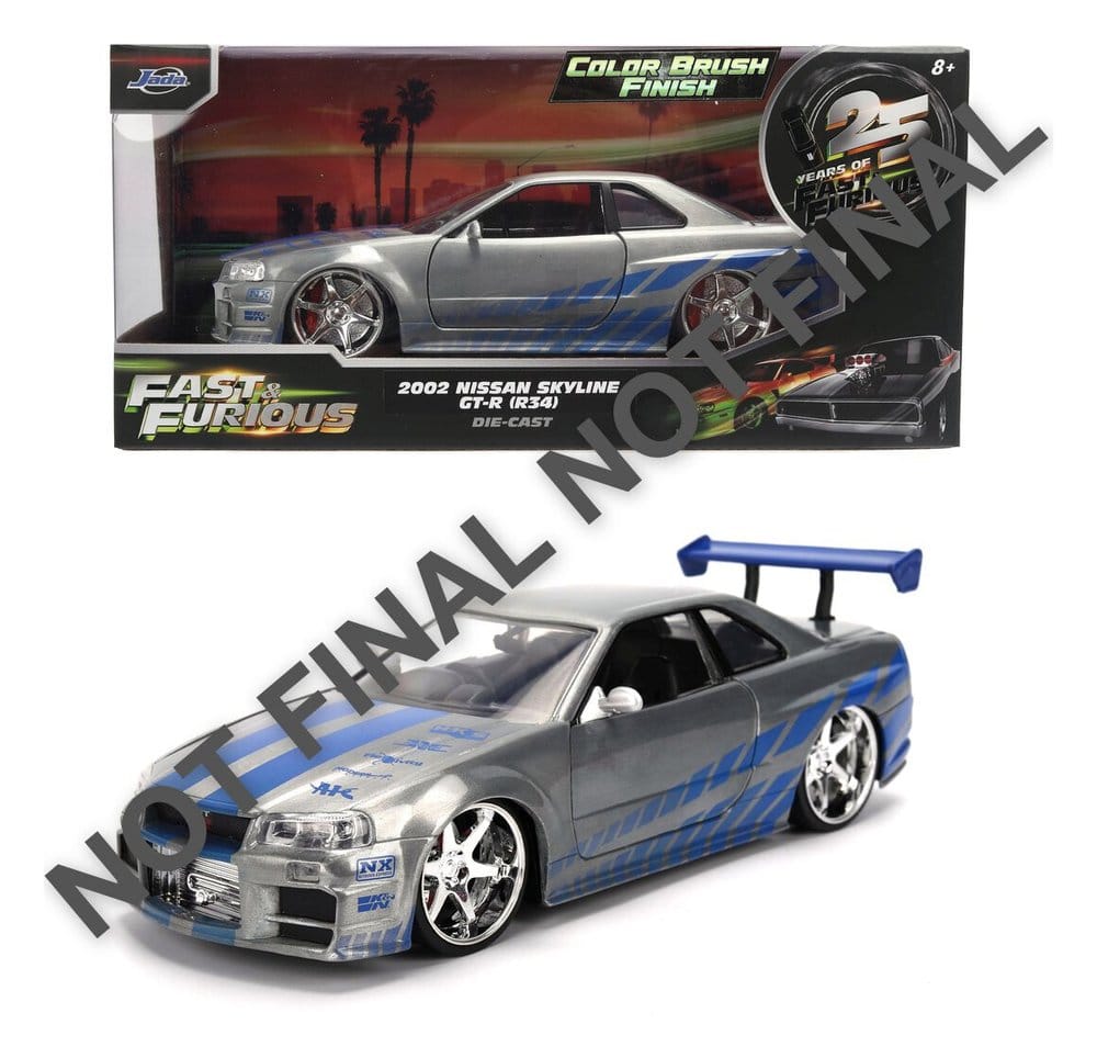 Fast & Furious Diecast Vehicle 1:24 Jubilæum Nissan Skyline 19 cm