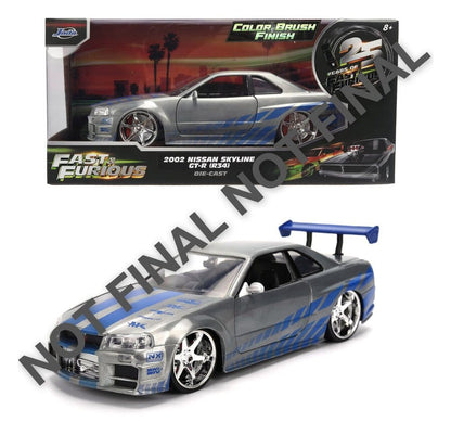 Fast & Furious Diecast Vehicle 1:24 Jubilæum Nissan Skyline 19 cm