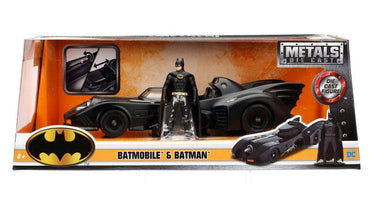 Batman Diecast Modell 1/24 1989 Batmobil mit Figur