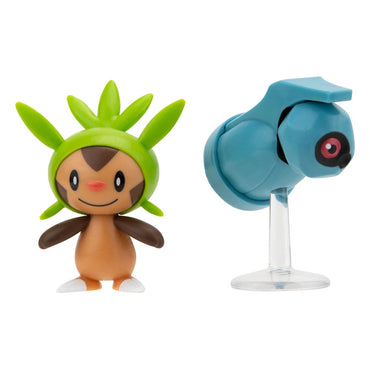 Pokémon Battle Figure First Partner Set Figure 2 Pack Chespin, Beldum 5 cm