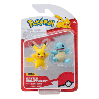 Pokémon Battle Figuur eerste partner set Afbeelding 2-pack Squirtle #2, Pikachu #9