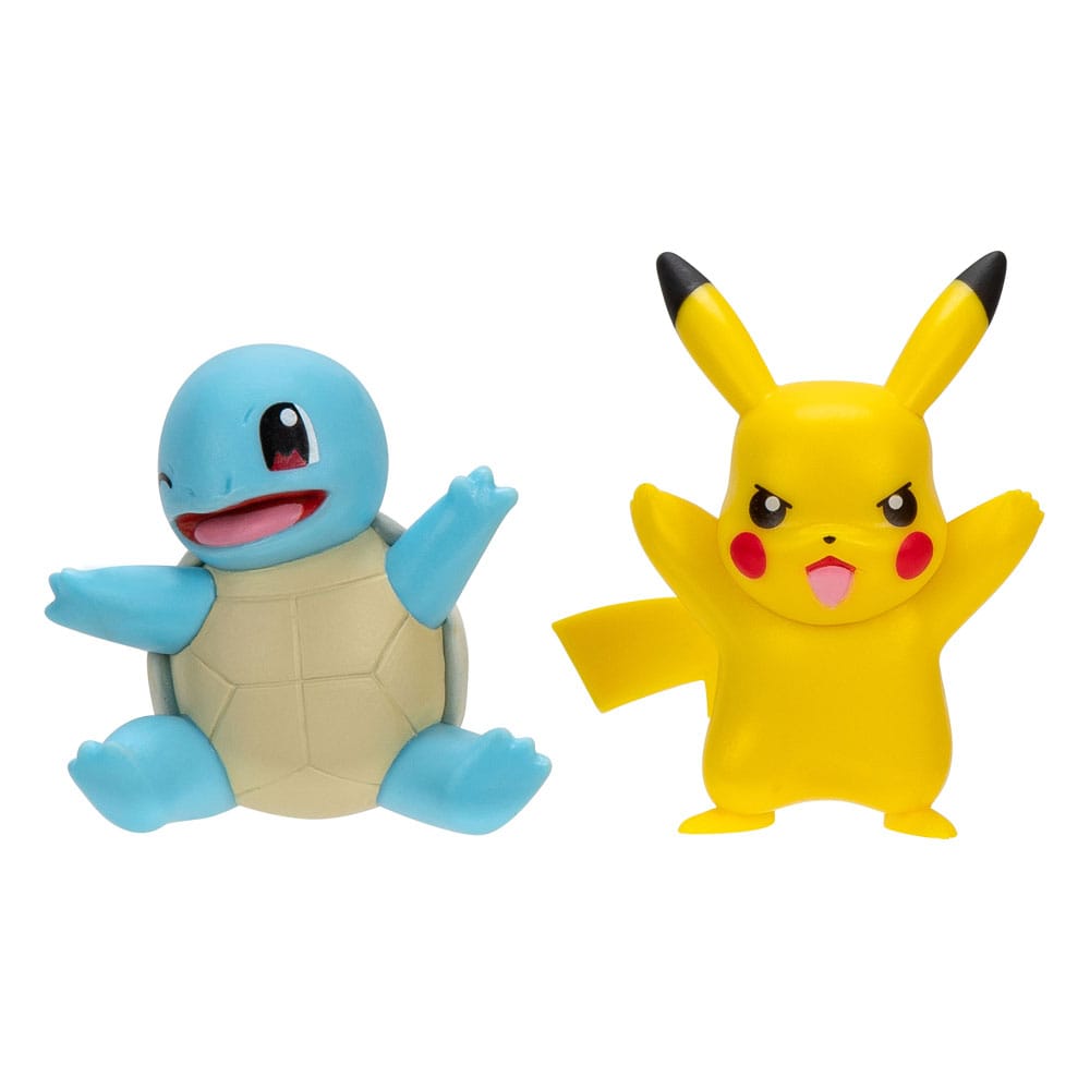 Pokémon Battle Figuur eerste partner set Afbeelding 2-pack Squirtle #2, Pikachu #9