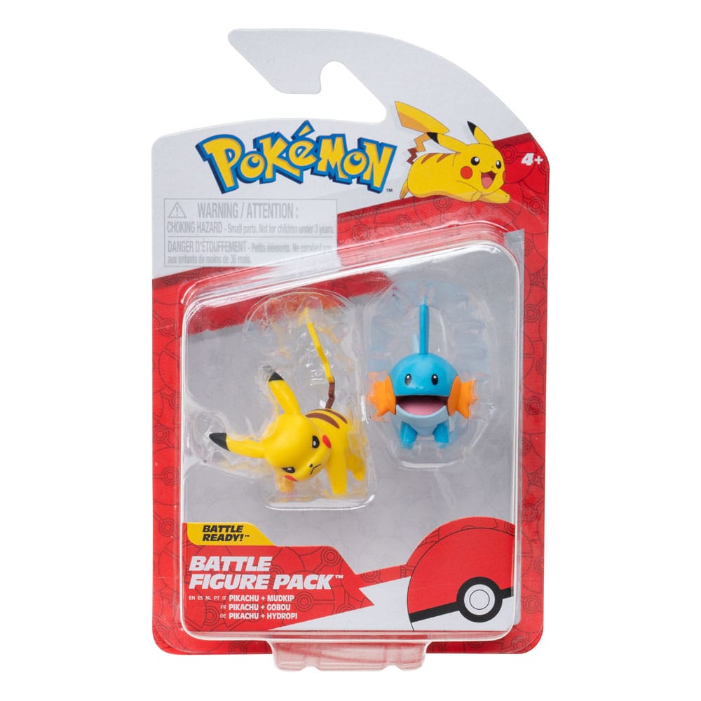 Pokémon Primer socio Figura de batalla Figura Figura 2-paquete Mudkip & Pikachu #4