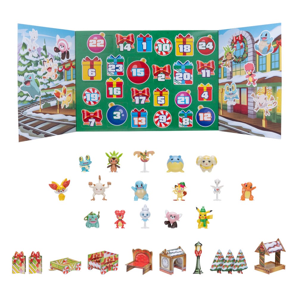 Pokémon Battle Figures Advent Calendar Holiday 2024 *Version DE/FR/NL*