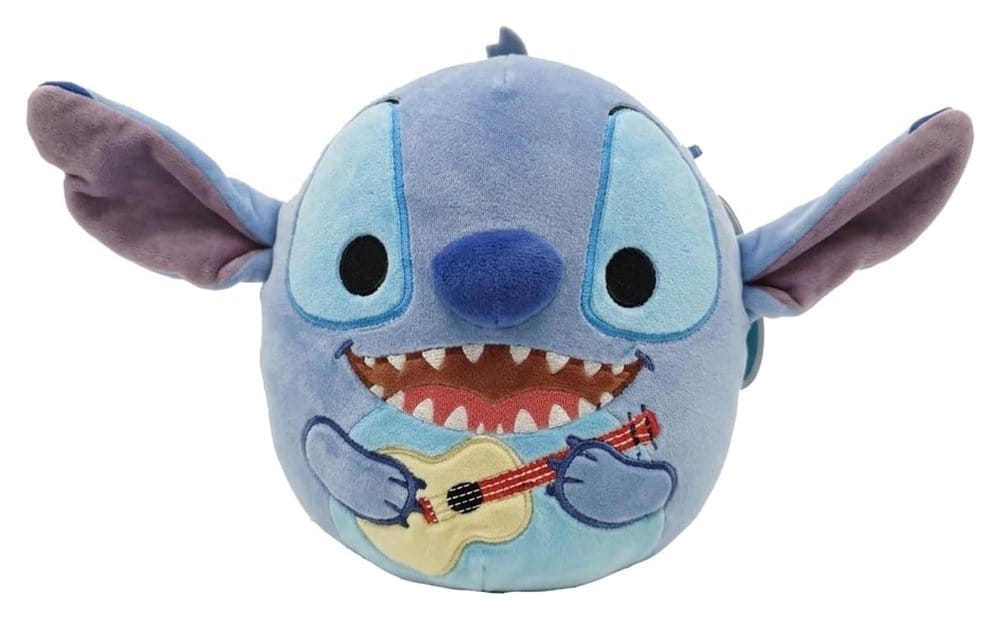 Lilo & Stitch Squishmallow Peluche Stitch con Chitarra 20 cm