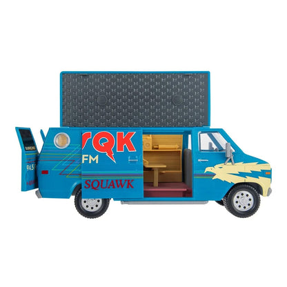 Stranger Things World of Figure e Veicolo Veicolo con action figure Il furgone Squawk Playset con Steve