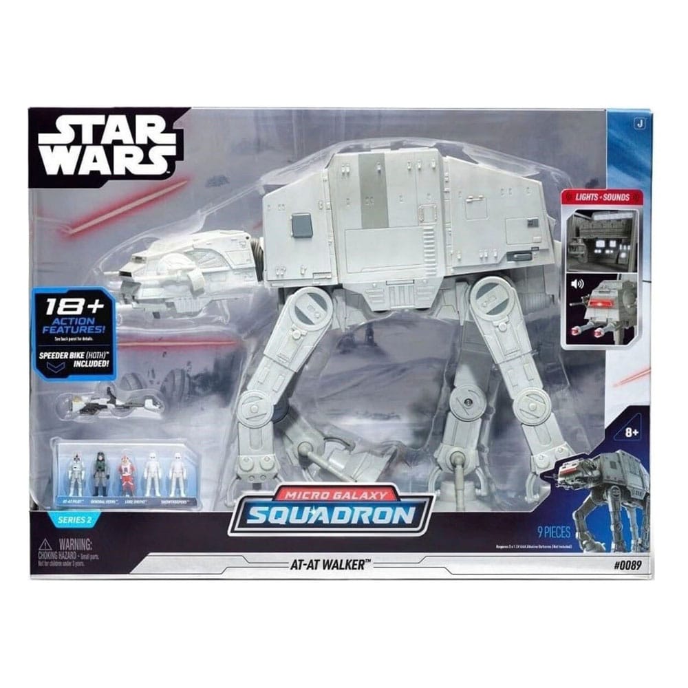 Star Wars Micro Galaxy Squadron Feature Vehicle mit Figuren Angriffsklasse AT-AT 24 cm