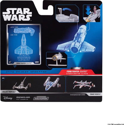 Star Wars Vehículo Mediano Fiend Fighter con Star Navigator 13 cm