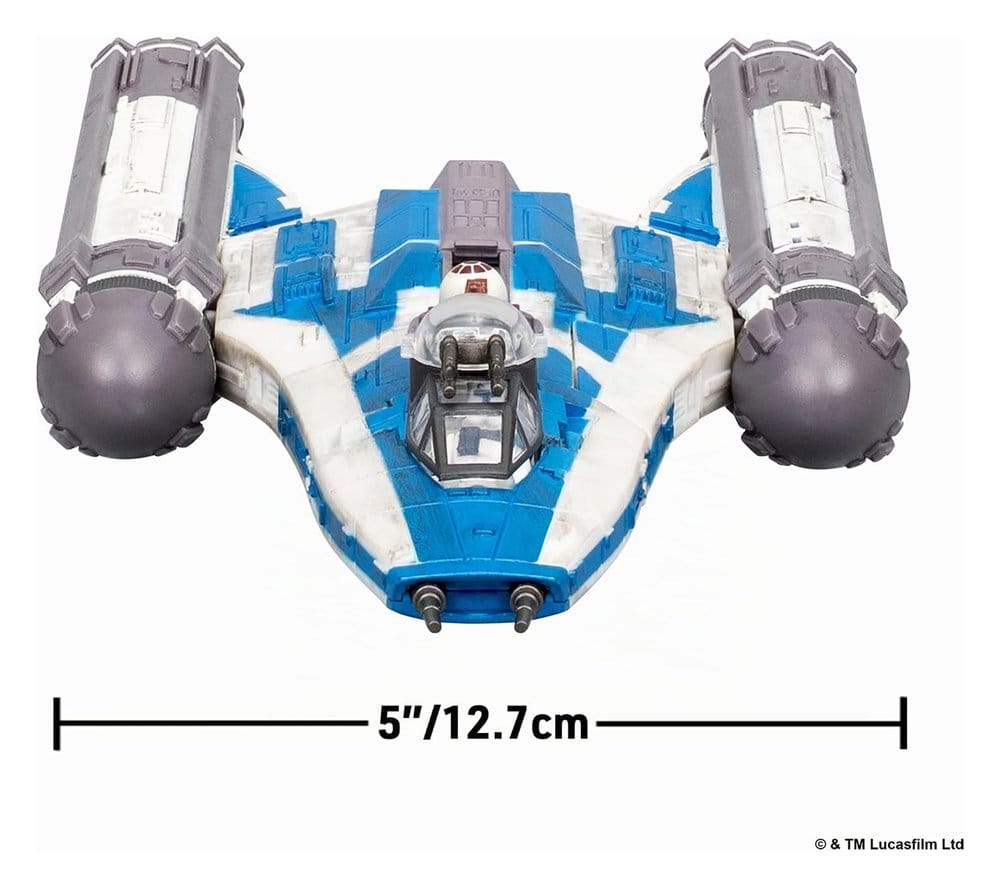 Star Wars Medium Vehicle BTL-B Y-wing Starfighter med Clone Captain Rex 13 cm