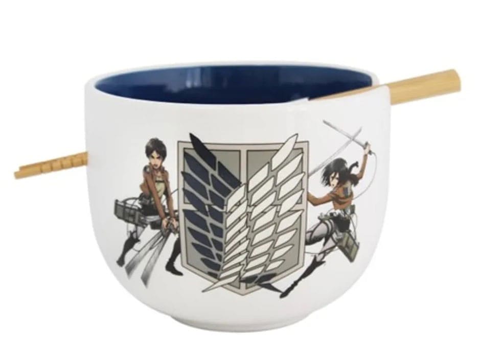 Attack on Titan Ciotola Ramen con Bacchette Survey Corps 414 ml