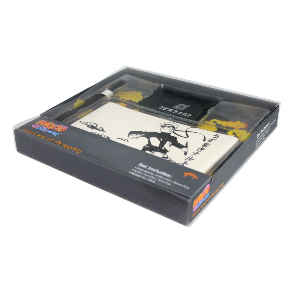 Naruto Shippuden Keramisk Sushi Set med ätpinnar Naruto