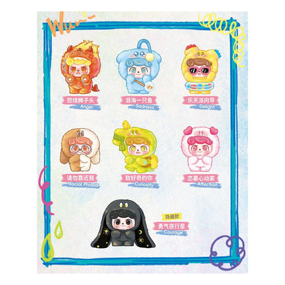 QKid: Caja Ciega Serie Emotional Hairy Monsters Figura 12 - 14 cm Display (6)