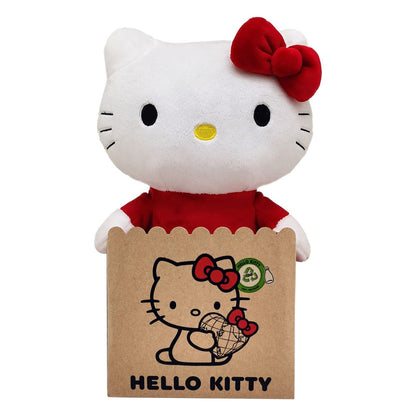 Sanrio pluche figuur hello kitty met rode jurk 24 cm