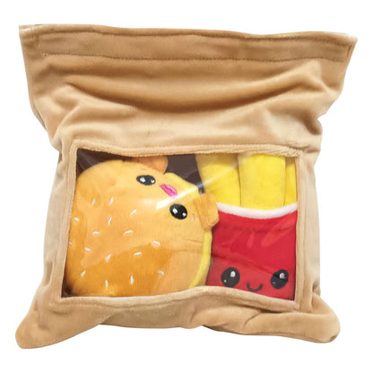 Yummis juntos Figuras de felpa 2 Pack Burger & Fries en Bag Take Away 21 cm