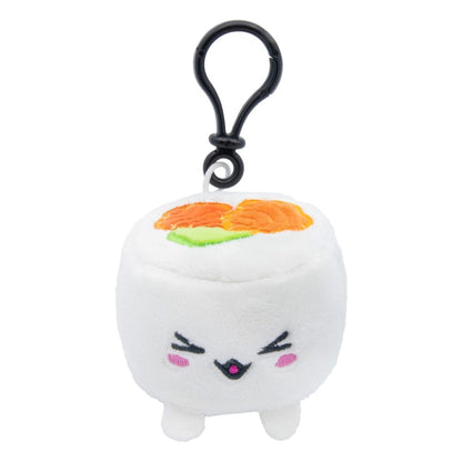 Plushi Peluş Figürü ve Keychain Uramaki suşi ile somon 7 cm