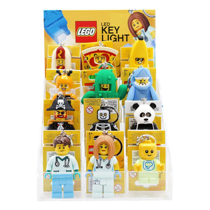 LEGO Acryl toonbankdisplay met 12 oplichtende sleutelhangers