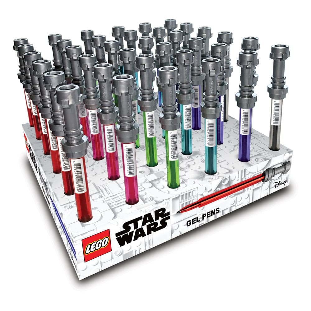 Lego Star Wars Gel Pens Lightsaber Display (36)