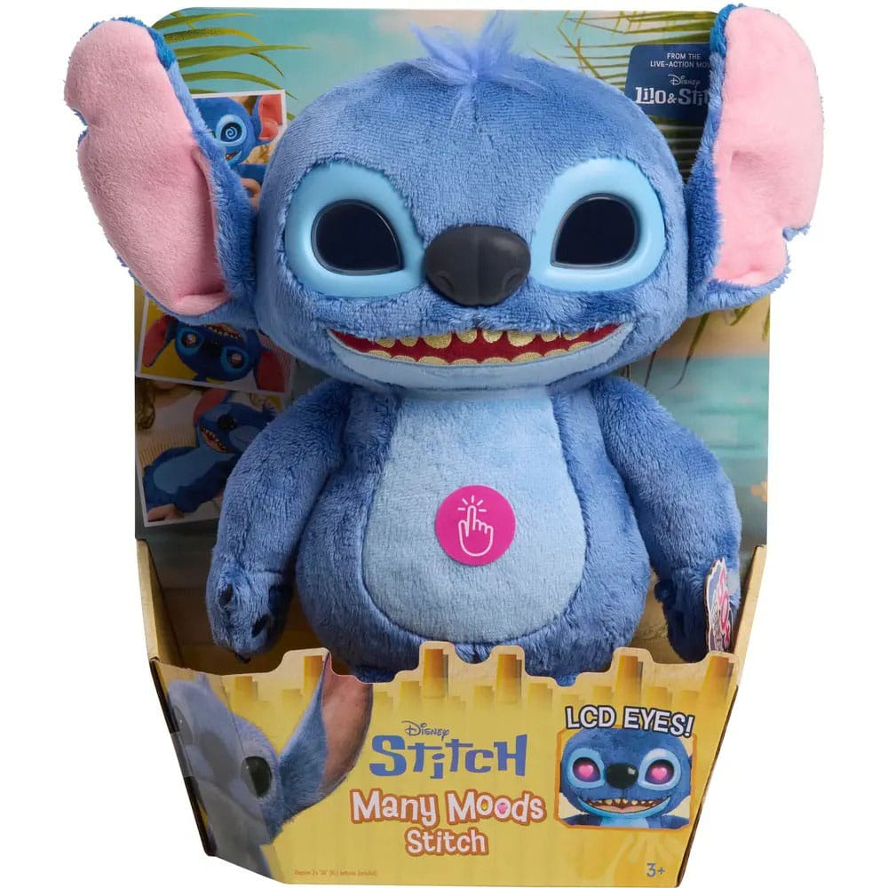 Lilo & Stitch Plüschfigur mit LCD-visuellen Effekten und Sounds The Many Mood Stitch 36 cm