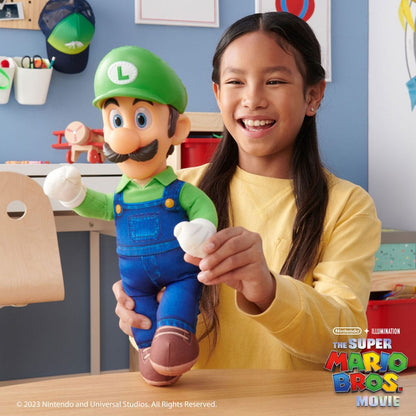 The Super Mario Bros. Film Plush figura Luigi 30 cm