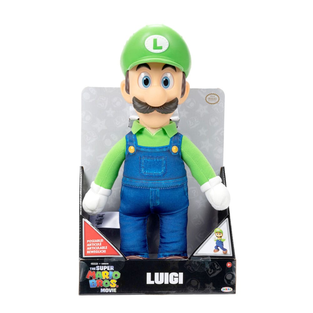 The Super Mario Bros. Film Plush figura Luigi 30 cm