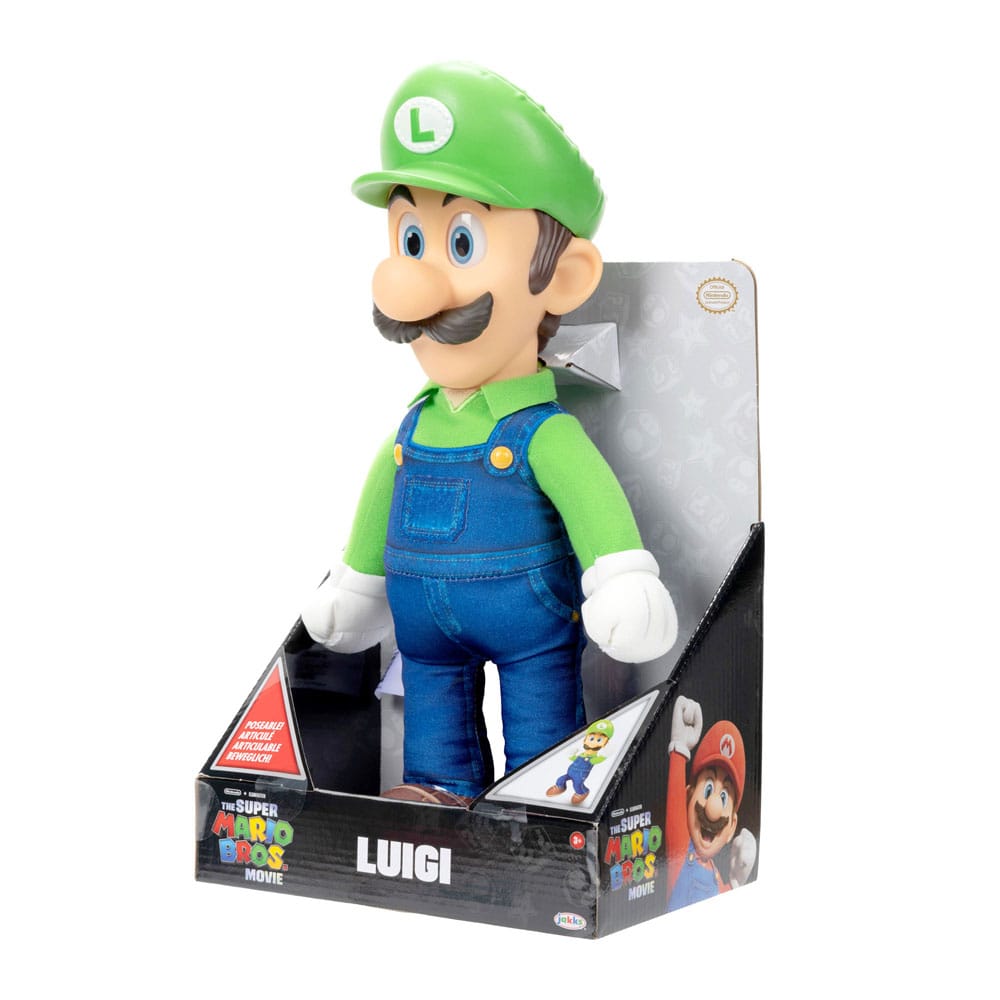 The Super Mario Bros. Film Plush figura Luigi 30 cm