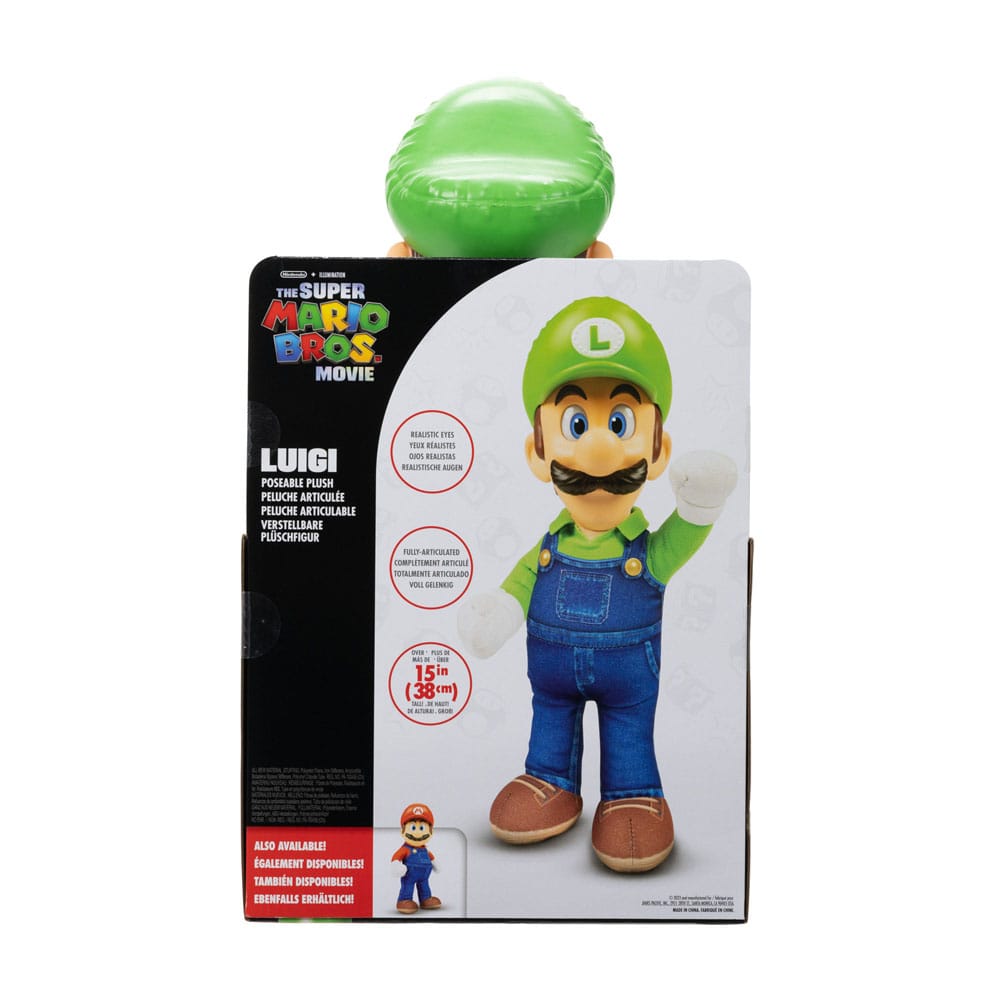 The Super Mario Bros. Film Plush figura Luigi 30 cm