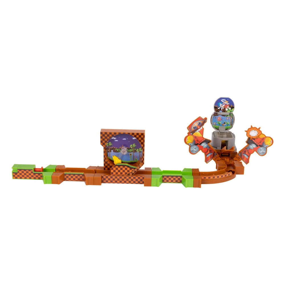 Sonic - The Hedgehog Go Go Racers Mini Figure Playset che lancia Ramps Deluxe