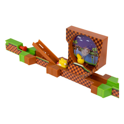 Sonic - The Hedgehog Go Go Racers Mini Figure Playset che lancia Ramps Deluxe