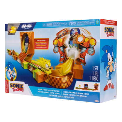 Sonic - The Hedgehog Go Go Racers Mini Figure Playset che lancia Ramps Deluxe