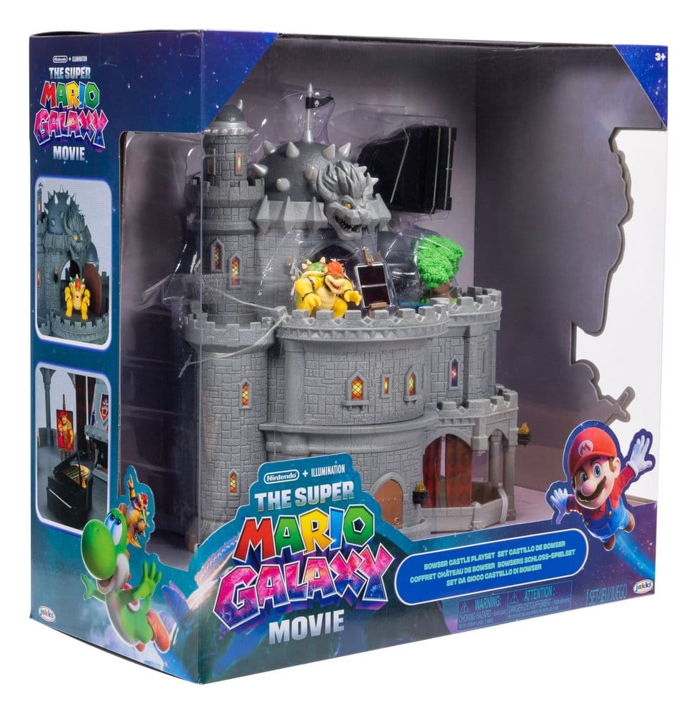 Il set da gioco Deluxe di Super Mario Galaxy Movie con 1 mini personaggio del castello di Bowser