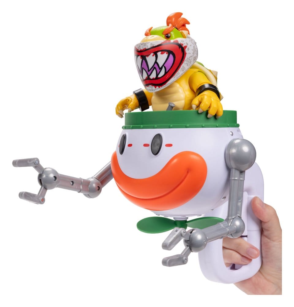 Palyaço Arabalı Süper Mario Galaxy Filmi Aksiyon Figürü Bowser Jr. 13 cm