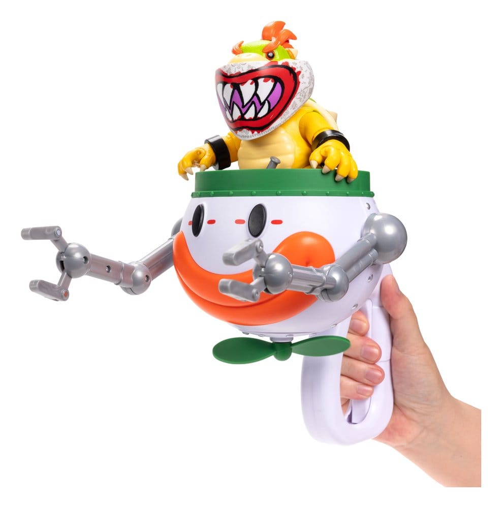 Palyaço Arabalı Süper Mario Galaxy Filmi Aksiyon Figürü Bowser Jr. 13 cm
