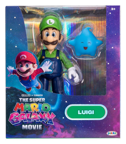 Figura d'azione del film Super Mario Galaxy Luigi 13 cm