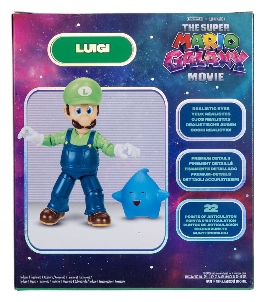 Figurine du film Super Mario Galaxy Luigi 13 cm
