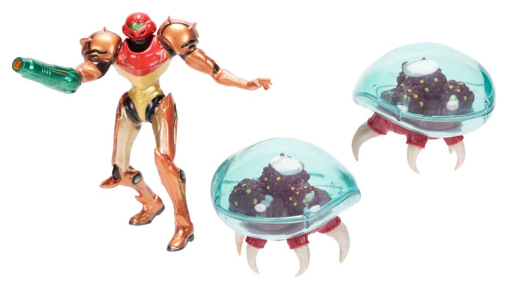 World of Nintendo Metroid Mini Figurine 3-Pack Samus Bounty Hunter 6 cm
